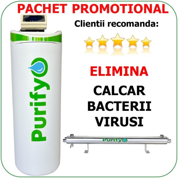 PACHET PROMOTIONAL : DEDURIZATOR 26 L + STERILIZATOR UV  + CADOU LA ACHIZITIE